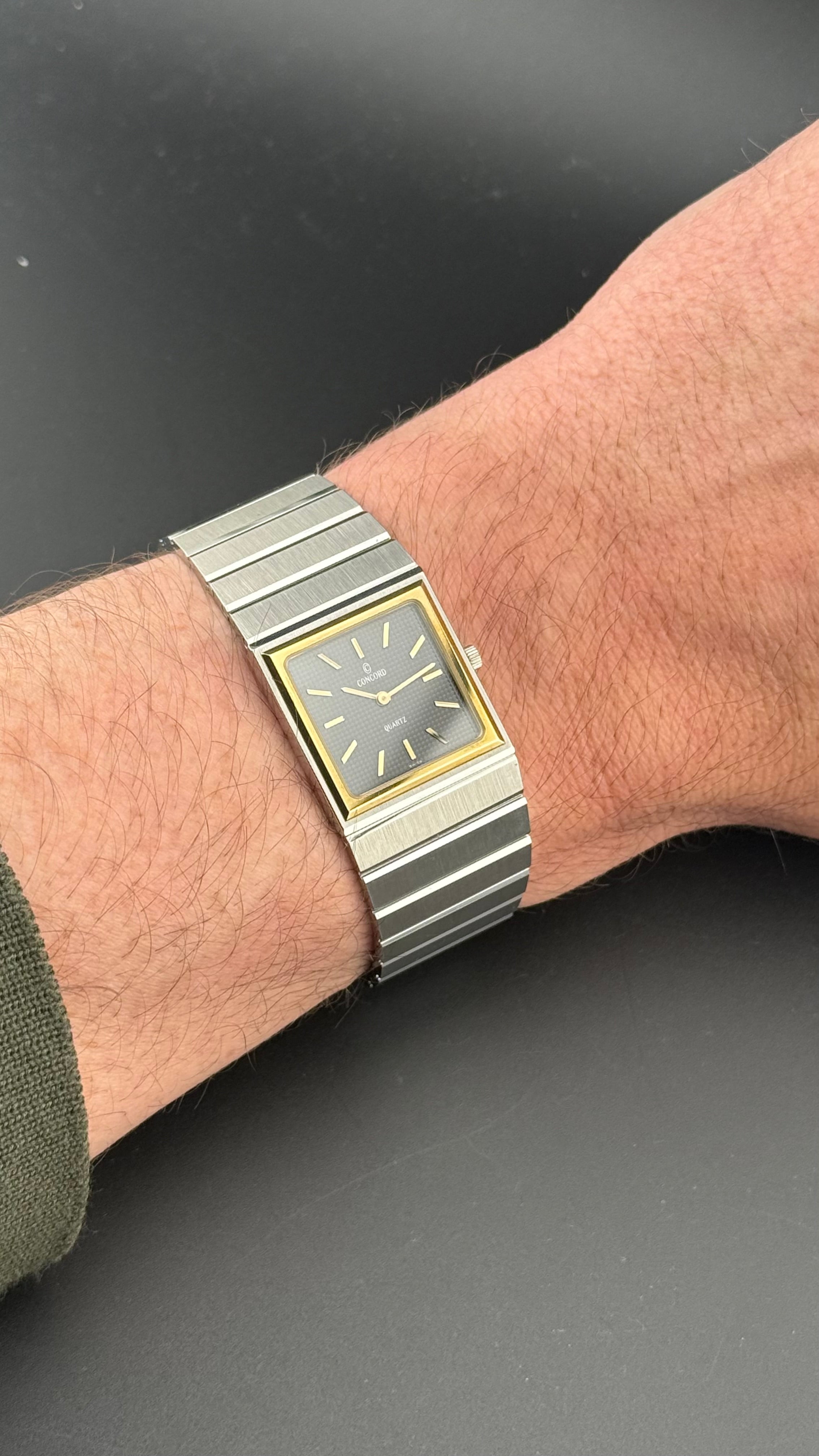 Concord – Mariner SG Square Black Dial – 1985