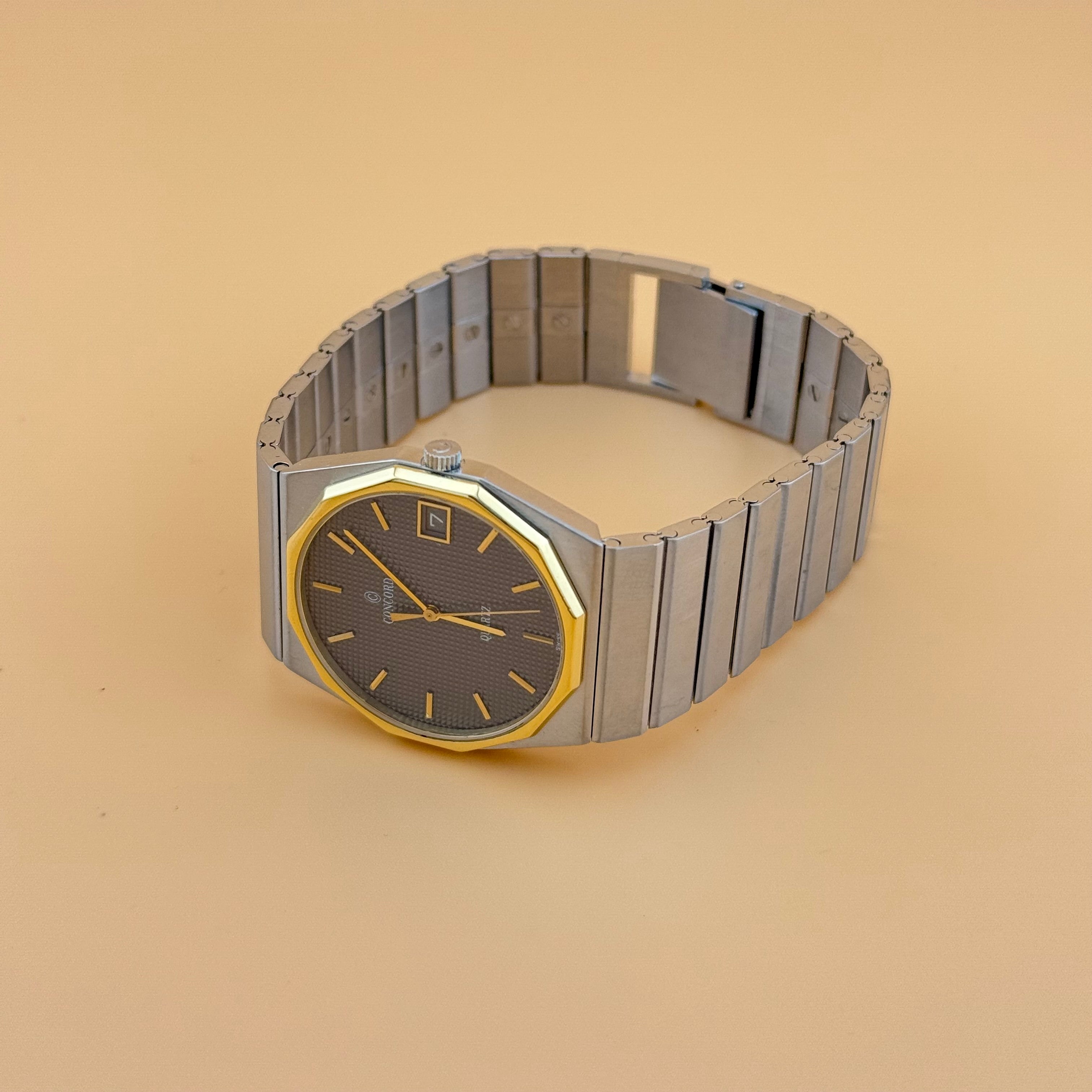 Concord – Mariner SG Waffle Black Dial 2 – 1985