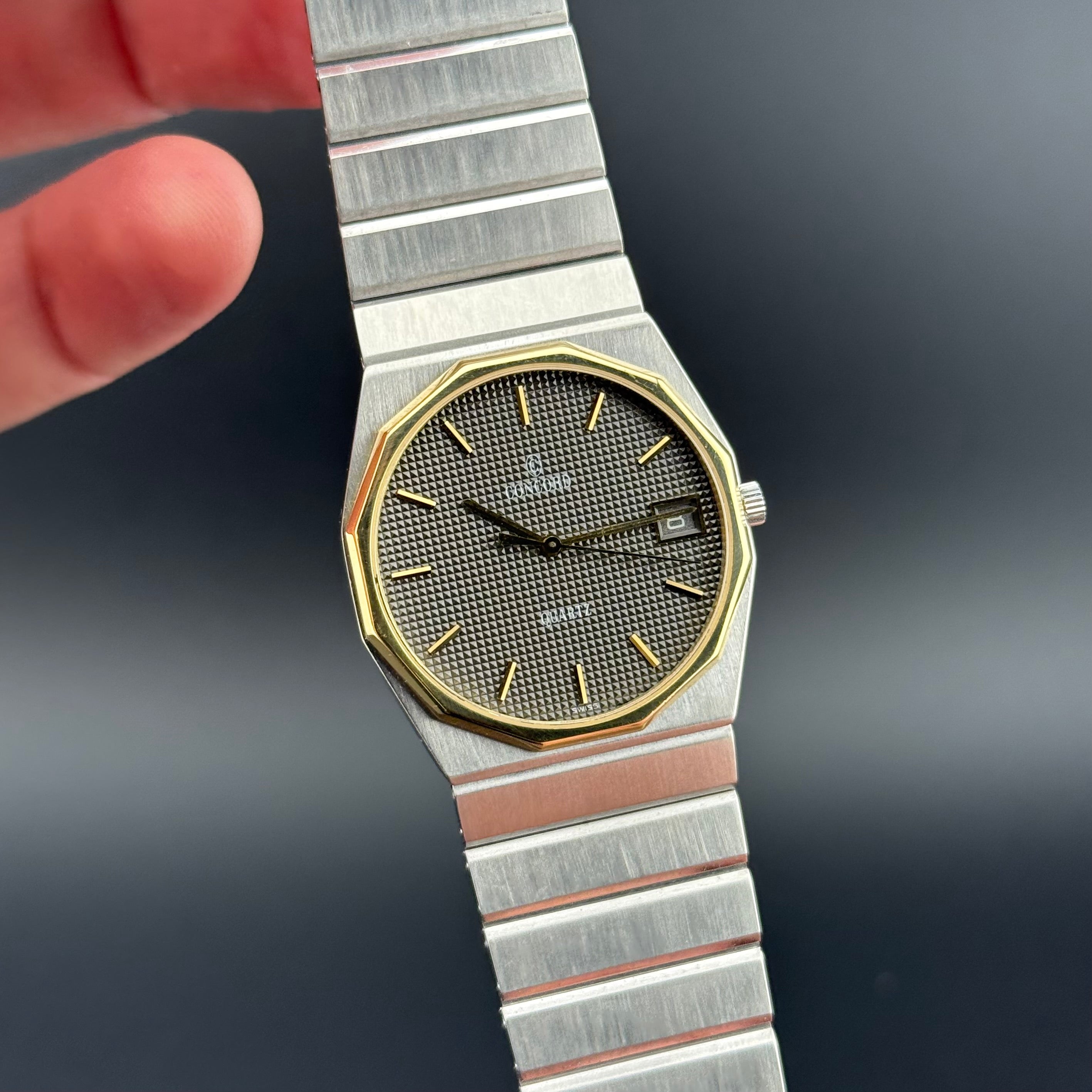 Concord – Mariner SG Waffle Black Dial 2 – 1985