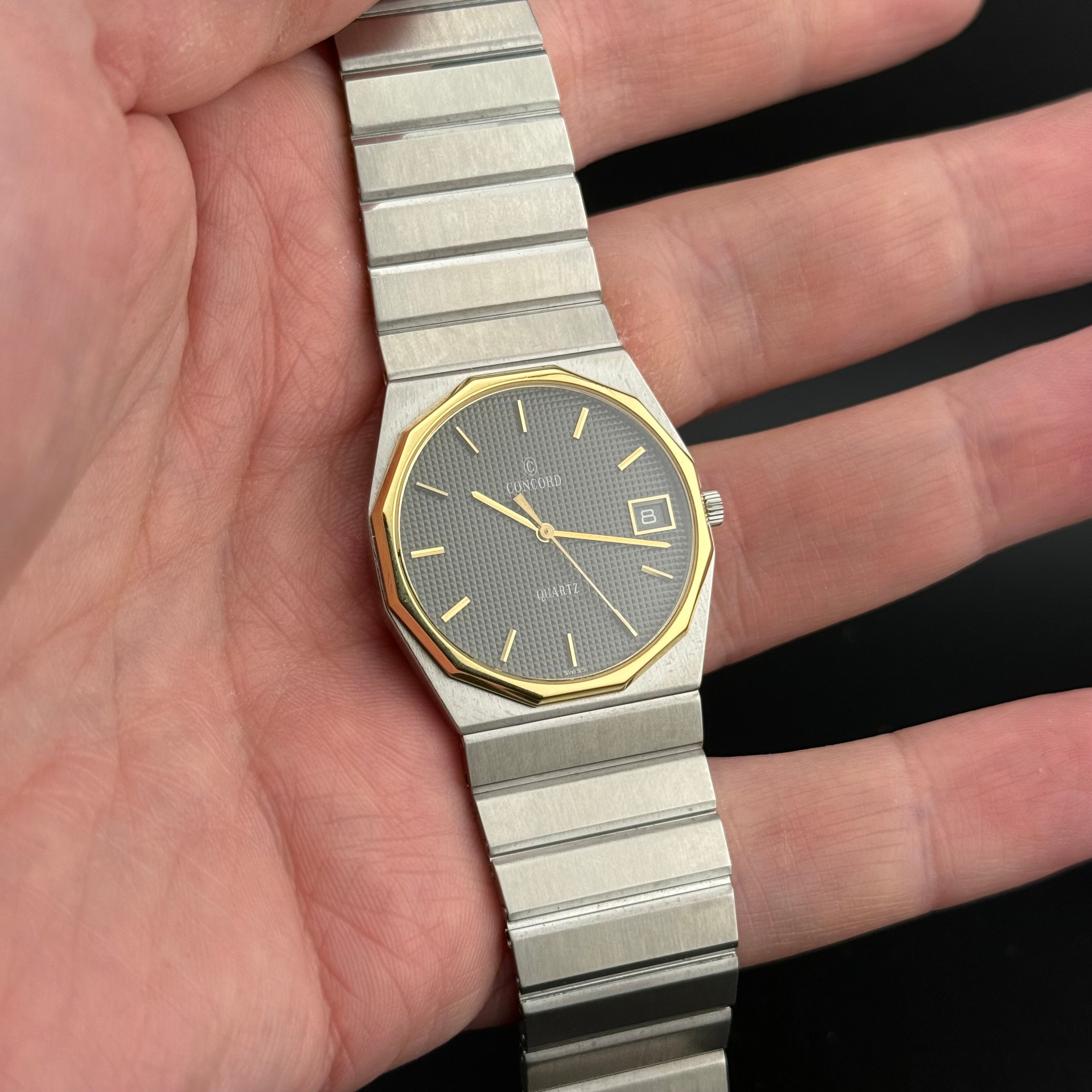 Concord – Mariner SG Waffle Black Dial 2 – 1985