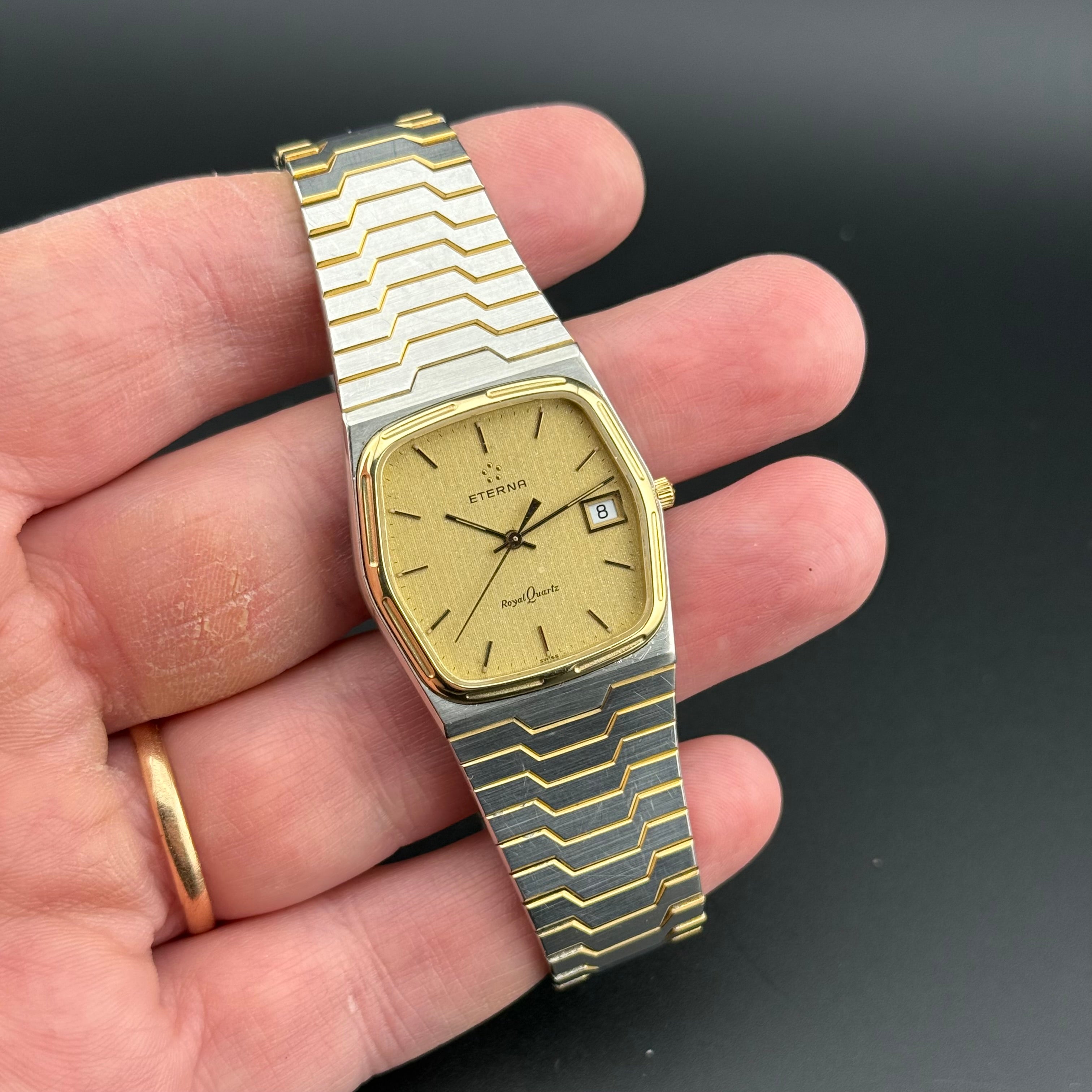 Eterna – Royal Quartz NOS two tone – 1980s