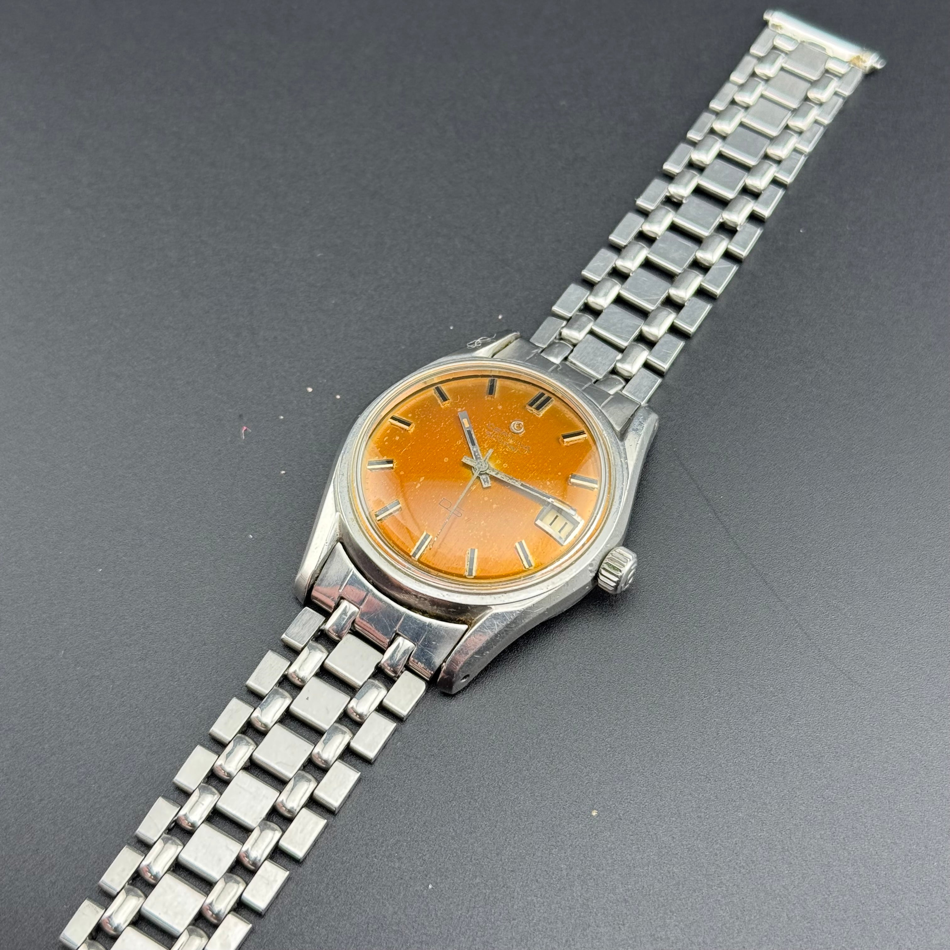 Certina – DS Gay Freres Bracelets - "Tobacco" Patina – 1960s