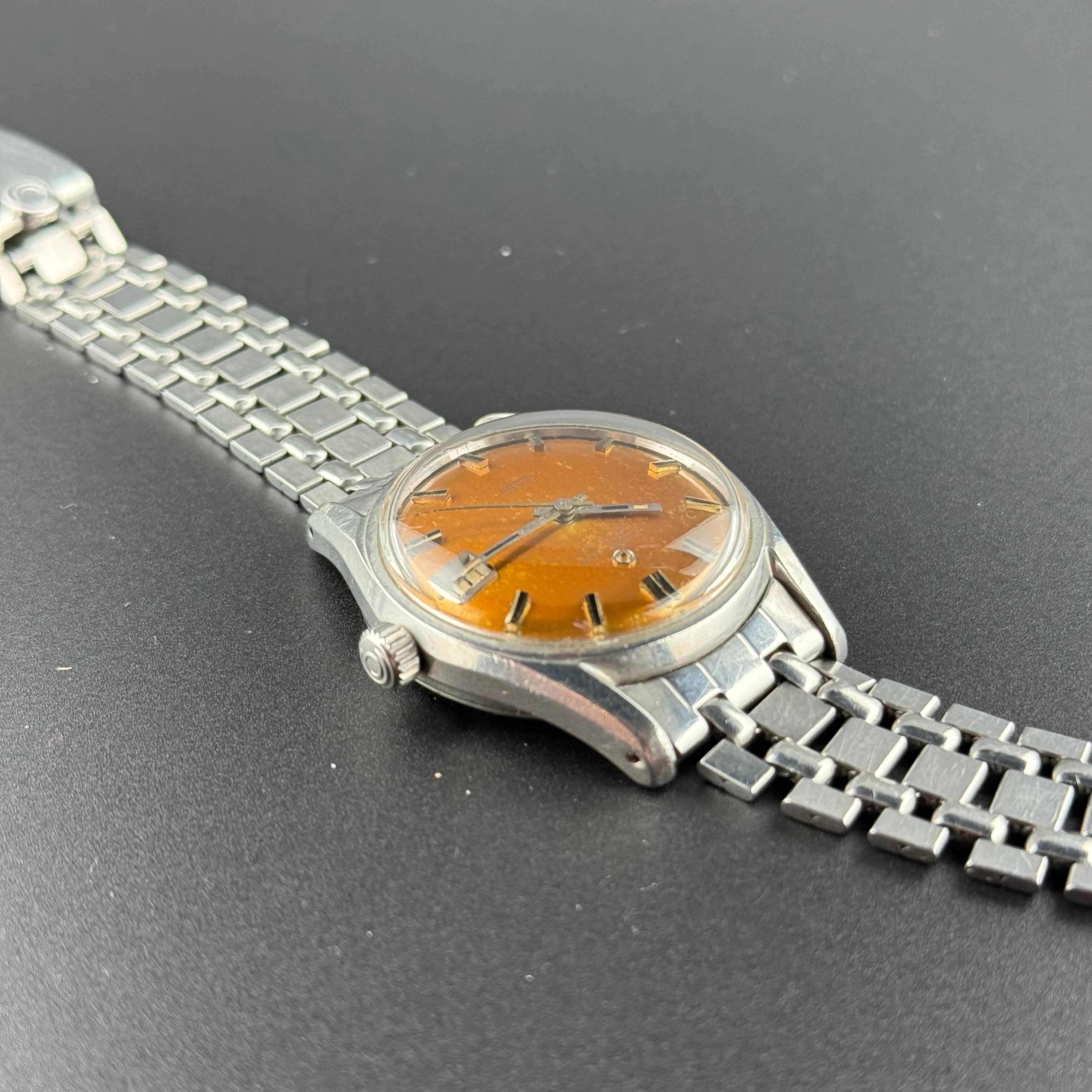 Certina – DS Gay Freres Bracelets - "Tobacco" Patina – 1960s