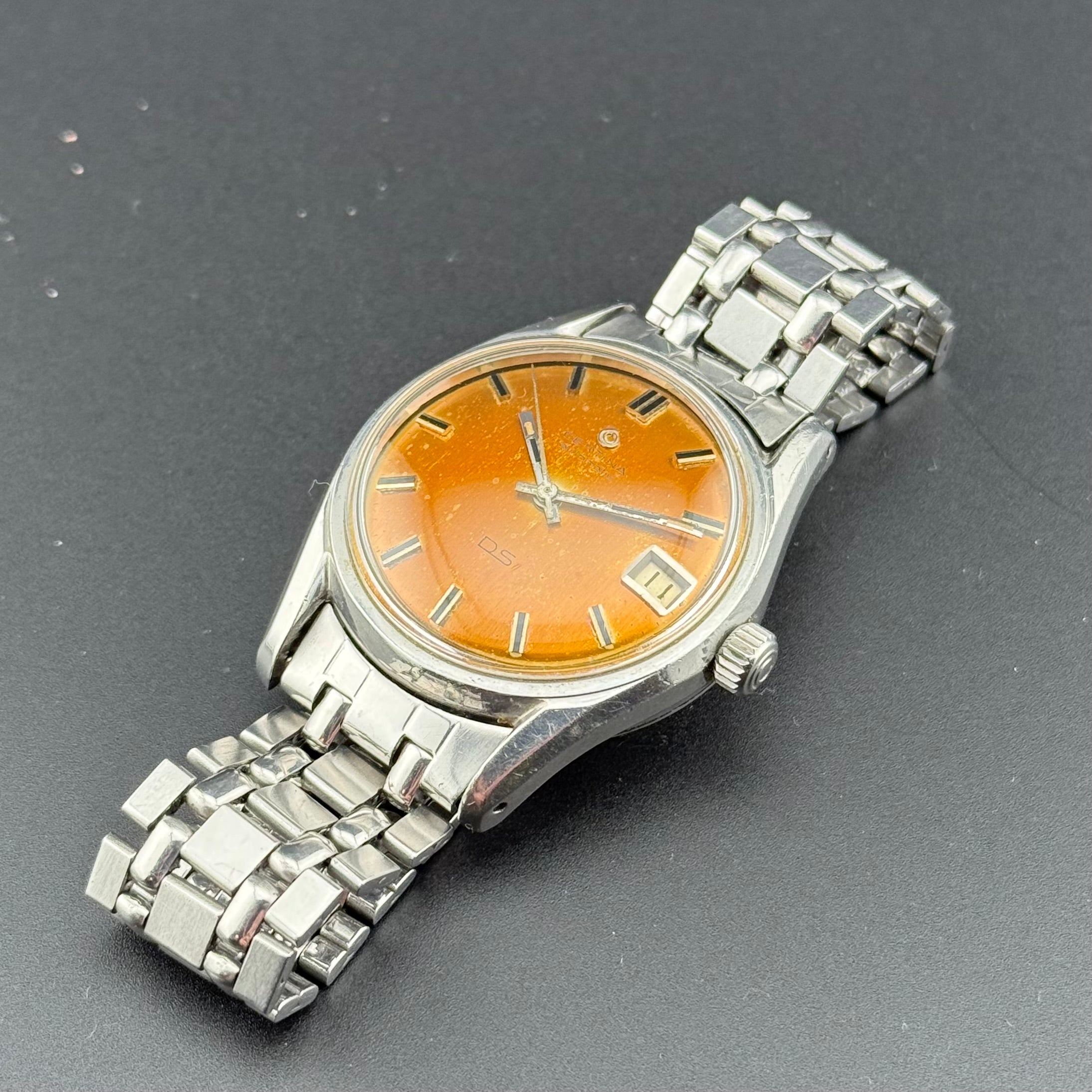 Certina – DS Gay Freres Bracelets - "Tobacco" Patina – 1960s